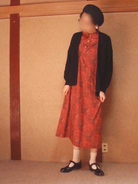 「YAECA（ヤエカ）のアイテム（ワンピース/ドレス）」を使った、むみむうさん（レディース・168cm）の春コーディネート