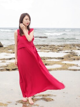 「N°21（ヌメロ ヴェントゥーノ）のアイテム（ワンピース/ドレス）」を使った、西川 瑞希さん（レディース・157cm）の春コーディネート