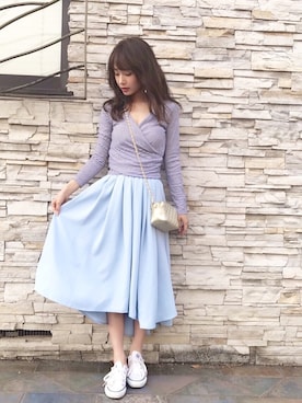 西川 瑞希さん（レディース・157cm）の春コーディネート