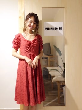 「収録」｜西川 瑞希さん（レディース・157cm）の秋コーディネート