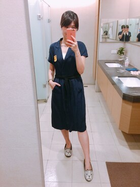 「Marc by Marc Jacobs（マークバイマークジェイコブス）のアイテム（シューズ）」を使った、Jet Huangさん（レディース・165cm）の春コーディネート