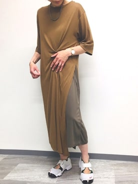 「ZOZOでしか買えない」｜「アイテム（スニーカー）」を使った、miniusさん（レディース・164cm）の夏コーディネート