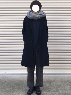 「大晦日」｜「アイテム（チェスターコート）」を使った、Hoaさん（メンズ・171cm）の冬コーディネート