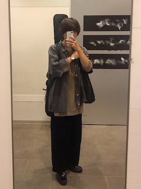 「ロック」｜「アイテム（ローファー）」を使った、Hoaさん（メンズ・171cm）の秋コーディネート