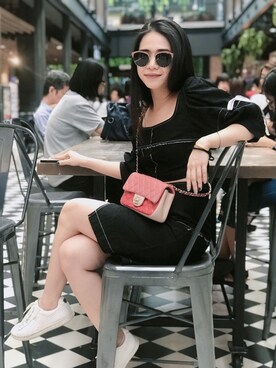 Chanel シャネル のバッグ ピンク系 を使った人気ファッションコーディネート 地域 タイ Wear