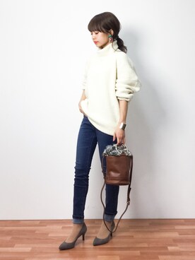 erikoさん（レディース・152cm）の冬コーディネート