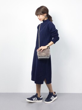 erikoさん（レディース・152cm）の冬コーディネート