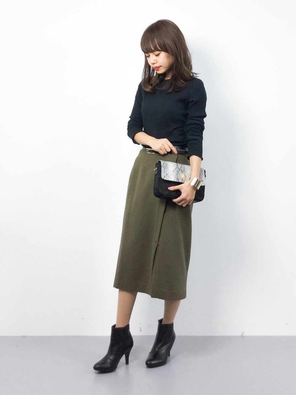 erikoさんの「フラノショートビーバータイトスカート◆（SLOBE IENA）」を使ったコーディネート