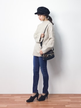 erikoさん（レディース・152cm）の冬コーディネート