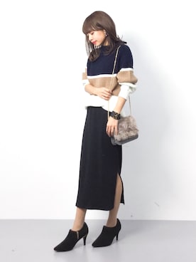 erikoさん（レディース・152cm）の冬コーディネート