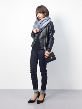 erikoさん（レディース・152cm）の冬コーディネート