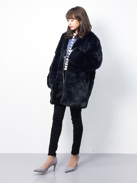 erikoさん（レディース・152cm）の冬コーディネート