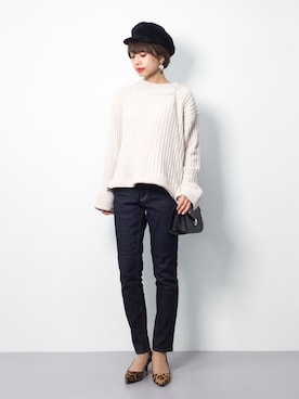 erikoさん（レディース・152cm）の冬コーディネート