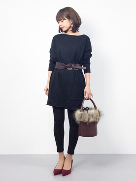 erikoさん（レディース・152cm）の冬コーディネート