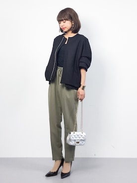 「Banner Barrett（バナーバレット）のアイテム（ブルゾン）」を使った、erikoさん（レディース・152cm）の冬コーディネート