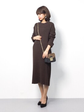 erikoさん（レディース・152cm）の冬コーディネート