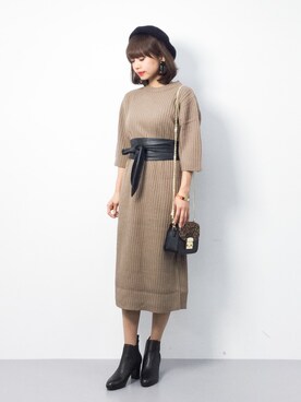 erikoさん（レディース・152cm）の冬コーディネート