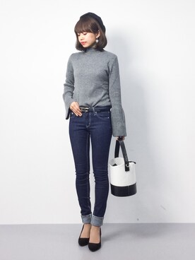 erikoさん（レディース・152cm）の冬コーディネート