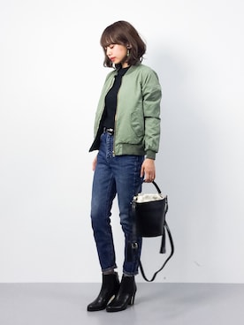 erikoさん（レディース・152cm）の冬コーディネート