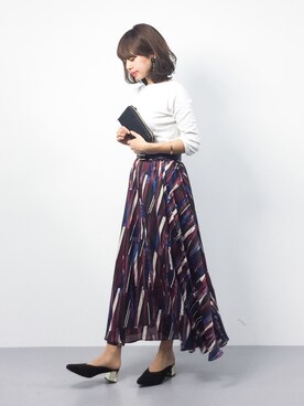 「FREAK'S STORE（フリークスストア）のパーツイヤリング-クリア-（イヤリング）」を使った、erikoさん（レディース・152cm）の冬コーディネート