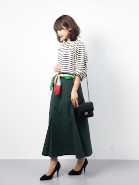 「Ungrid（アングリッド）のアイテム（ジャージ）」を使った、erikoさん（レディース・152cm）の冬コーディネート