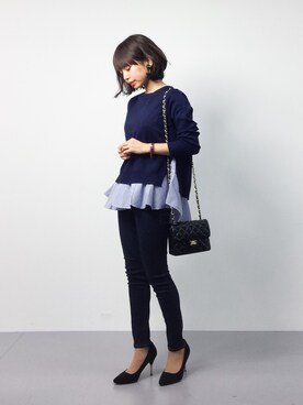 「Miminy Piminy（ミミニー ピミニー）のアイテム（パンプス）」を使った、erikoさん（レディース・152cm）の春コーディネート