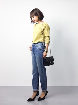「Miminy Piminy（ミミニー ピミニー）のアイテム（パンプス）」を使った、erikoさん（レディース・152cm）の春コーディネート