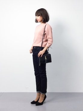 「Miminy Piminy（ミミニー ピミニー）のアイテム（シューズ）」を使った、erikoさん（レディース・152cm）の春コーディネート