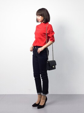 「Miminy Piminy（ミミニー ピミニー）のアイテム（シューズ）」を使った、erikoさん（レディース・152cm）の春コーディネート