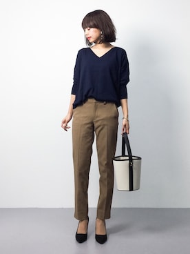 「BOSCH（ボッシュ）のアイテム（その他パンツ）」を使った、erikoさん（レディース・152cm）の春コーディネート