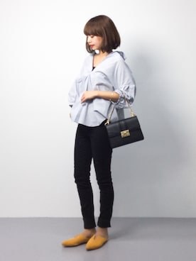 「LINE8（ラインエイト）のアイテム」を使った、erikoさん（レディース・152cm）の春コーディネート