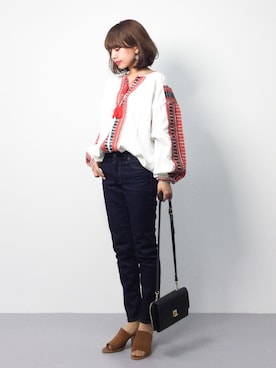 「Factor=（ファクターイコール）のアイテム（トップス）」を使った、erikoさん（レディース・152cm）の春コーディネート