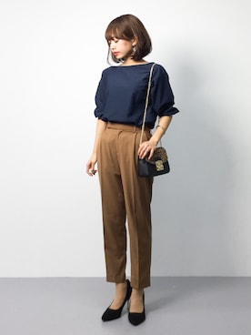 「k*（ケイ）のアイテム（シャツ/ブラウス）」を使った、erikoさん（レディース・152cm）の春コーディネート