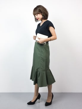 「Miminy Piminy（ミミニー ピミニー）のアイテム（シューズ）」を使った、erikoさん（レディース・152cm）の夏コーディネート