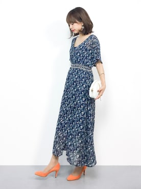 「FREE'S MART（フリーズマート）のアイテム（シャツワンピース）」を使った、erikoさん（レディース・152cm）の夏コーディネート