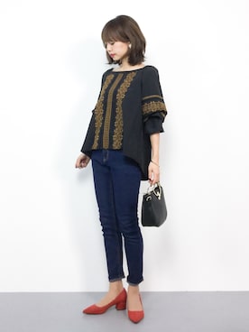 「Factor=（ファクターイコール）のアイテム（パンツ）」を使った、erikoさん（レディース・152cm）の夏コーディネート