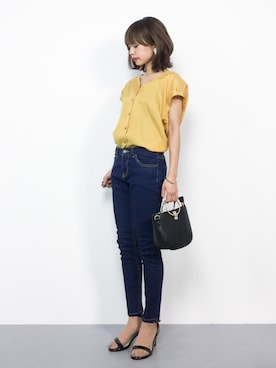 「Factor=（ファクターイコール）のアイテム（パンツ）」を使った、erikoさん（レディース・152cm）の夏コーディネート
