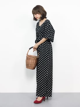 「ROSE BUD（ローズバッド）のアイテム（つなぎ/オールインワン）」を使った、erikoさん（レディース・152cm）の秋コーディネート