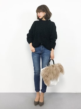 「Factor=（ファクターイコール）のアイテム（パンツ）」を使った、erikoさん（レディース・152cm）の秋コーディネート