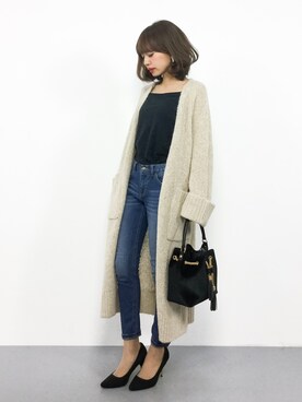 「Factor=（ファクターイコール）のアイテム（パンツ）」を使った、erikoさん（レディース・152cm）の秋コーディネート
