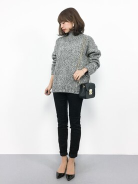 「Jeffrey Campbell（ジェフリーキャンベル）のアイテム（バッグ）」を使った、erikoさん（レディース・152cm）の秋コーディネート