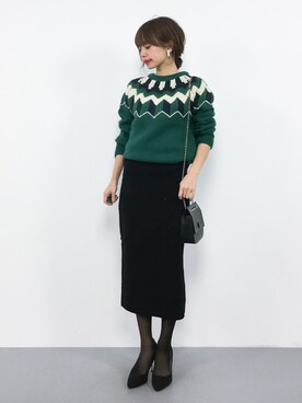 erikoさんの「ビーミング by ビームス / 2WAYウエストリブスカート」を使ったコーディネート