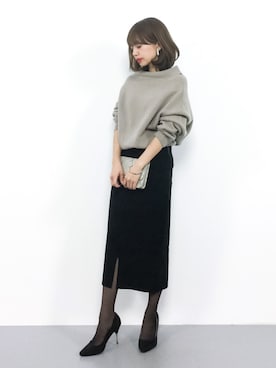 「KOBE LETTUCE（コウベレタス）のアイテム」を使った、erikoさん（レディース・152cm）の秋コーディネート