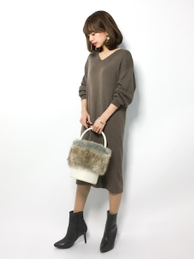 「Magia（マージア）のアイテム」を使った、erikoさん（レディース・152cm）の秋コーディネート