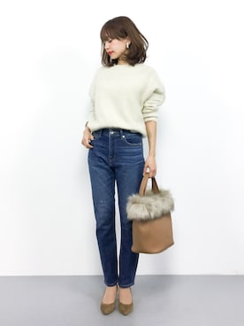 「CLEARIMPRESSION （クリアインプレッション）のアイテム（パンツ）」を使った、erikoさん（レディース・152cm）の秋コーディネート