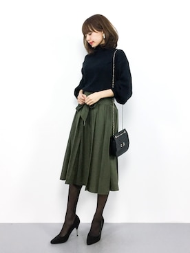 「N.VOUGE（エヌヴォーグ）のアイテム」を使った、erikoさん（レディース・152cm）の秋コーディネート