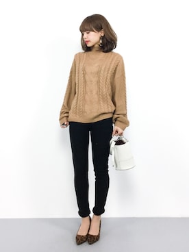 erikoさん（レディース・152cm）の冬コーディネート