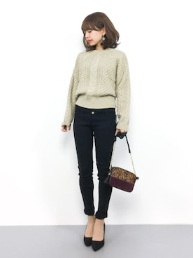 「CIEL（シエル）のアイテム」を使った、erikoさん（レディース・152cm）の冬コーディネート