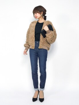 erikoさん（レディース・152cm）の冬コーディネート