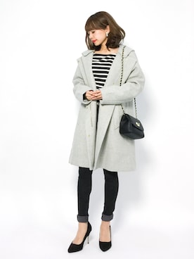 erikoさん（レディース・152cm）の冬コーディネート